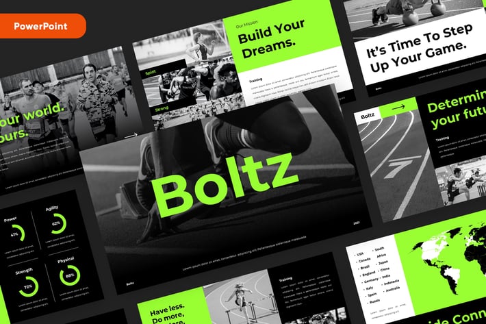 BOLTZ - Sport & Fitness Powerpoint Template