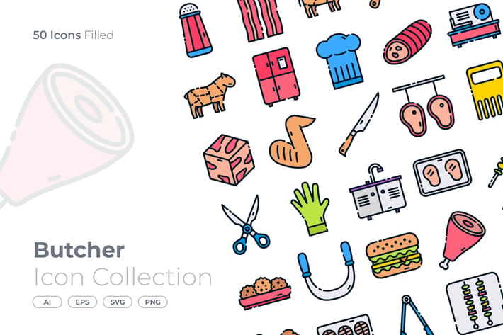 Butcher Filled Icon