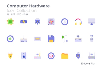 Computer Hardware Color Icon