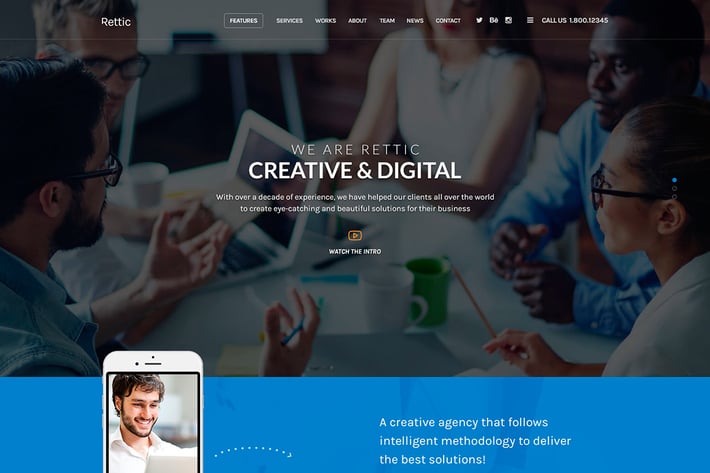 Rettic - Multipurpose PSD Template