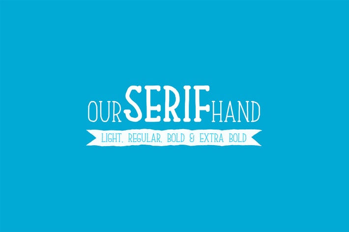 Our Serif Hand Family