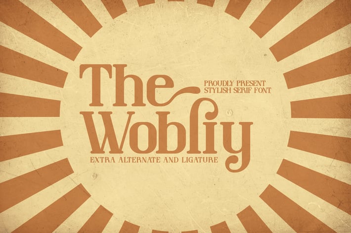 The Wobliy Stylish Serif Font
