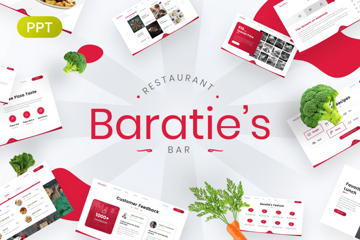 Baratie's Restaurant & Bar PowerPoint Template