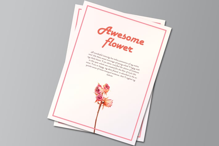 A4 Flyer/Poster - Mockup