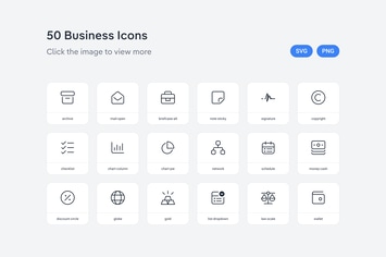Business icons — Line