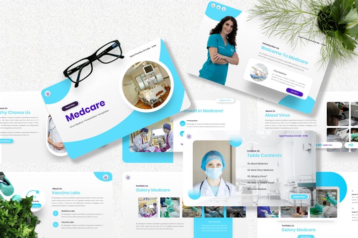 Medcare - Virus Medical Powerpoint Template