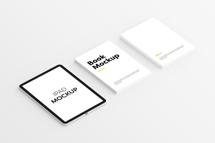 Book & iPad Mockup