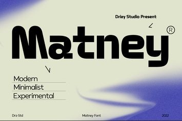 Matney - Modern Minimalist Font