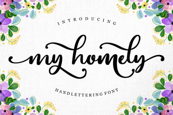 My Homelly | Handlettering Font