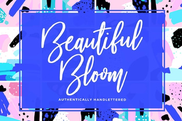 Beautiful Bloom Typeface