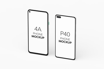 4A Phone & P40 Phone Mockup