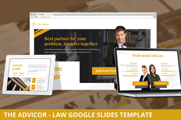The Advicor - Law Google Slides Template