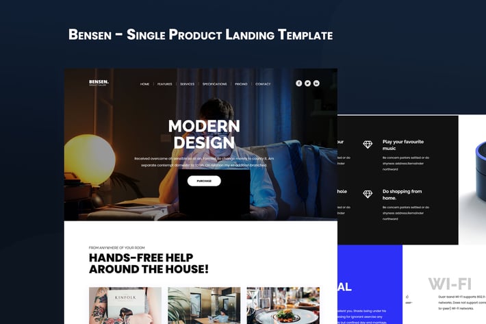 Bensen - Single Product Landing Template 
