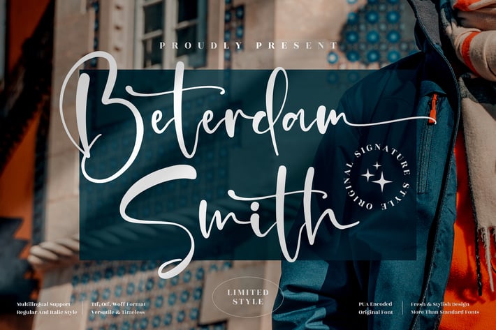 Beterdam Smith Signature Font