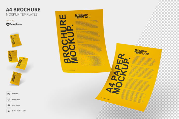 A4 Brochure vol.01 - Mockup