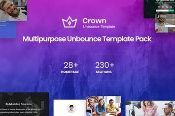 Crown - Multipurpose Unbounce Landing Pages Pack