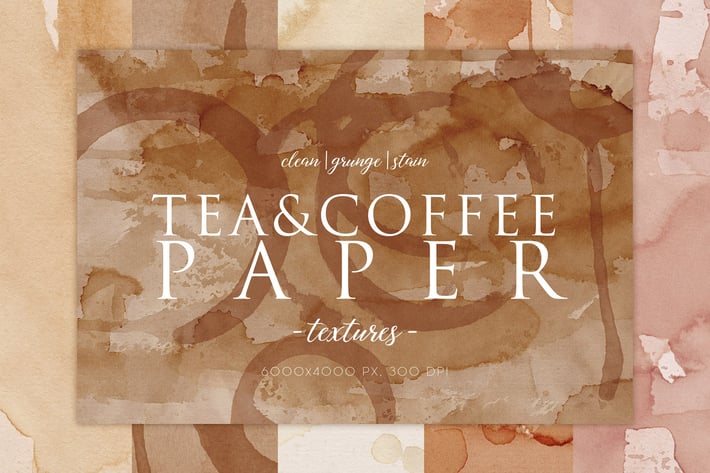 15 Coffee Stain Paper Textures