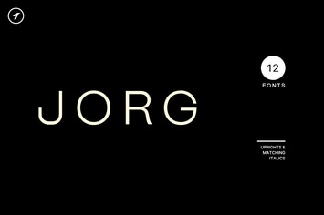 JORG - Modern and Minimalist Display Font Family