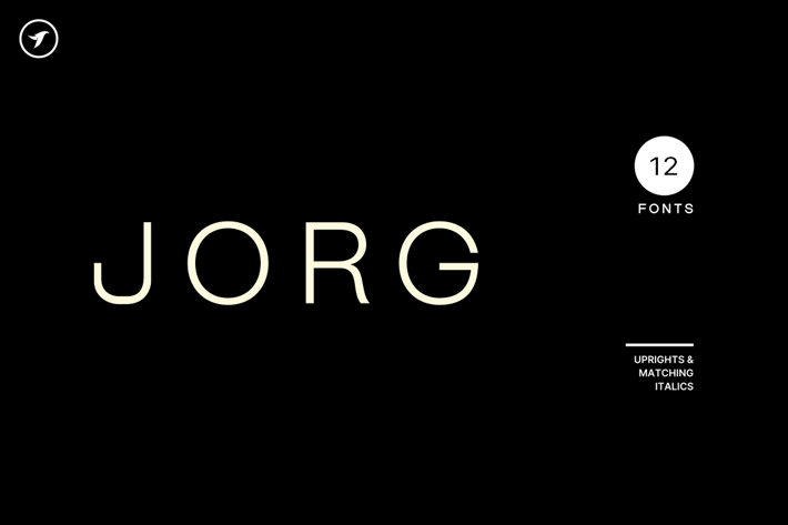 JORG - Modern and Minimalist Display Font Family