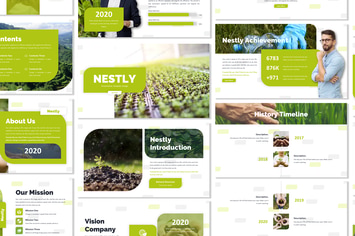 Nestly - Green Template Prensentation