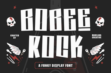 Bobee Rock Fun Display Font