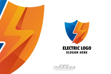 Electric Colorful Gradient Logo Template