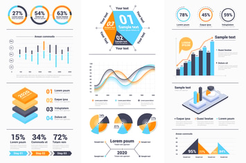 Modern Infographics design collection