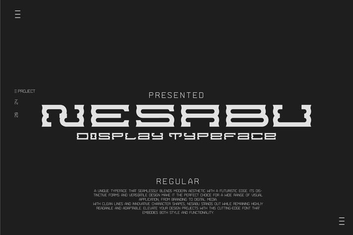 Nesabu - Display Typeface
