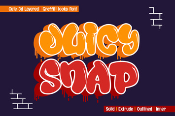 Juicy Snap - Cute Graffiti Font