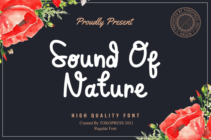 Sound of Nature - Cute Fancy font