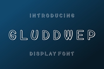 GLUDDWEP Line Font