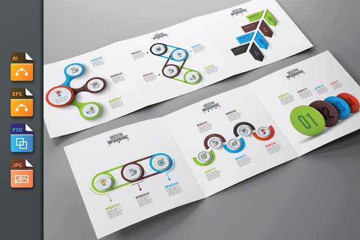Infographics template set v.21