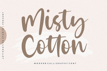 Misty Cotton - Modern Calligraphy Logo Font
