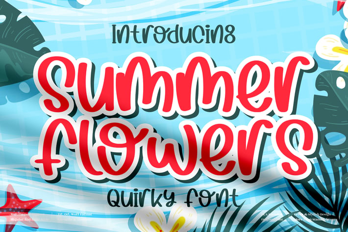 Summer Flowers Quirky Font