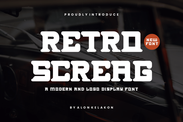 Retro Screag - Logo Display Font