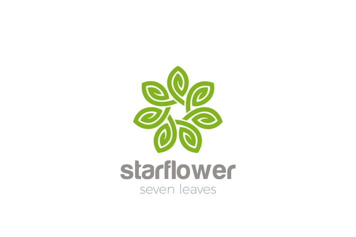 Logo Star Flower Looped Infinity