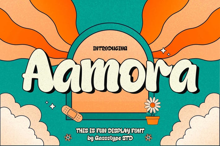 Aamora - This is Fun Display Font