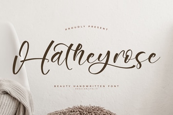 Hatheyrose Modern Handwritten Font