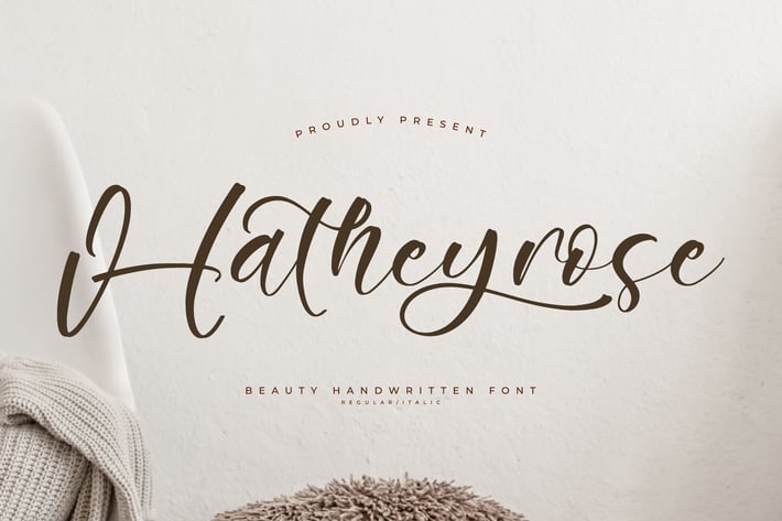 Hatheyrose Modern Handwritten Font