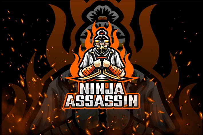 Assassin Ninja E-Sport and Sport Logo Template