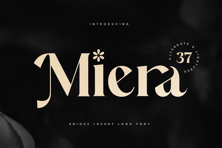 Miera - Unique Luxury Logo Font