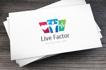 Live Factor Logo Template