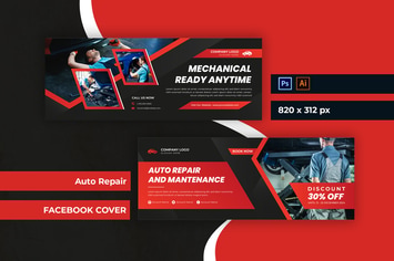 Auto Repair Facebook Cover