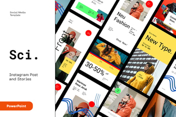 Urban Fashion Instagram Kit Powerpoint Template