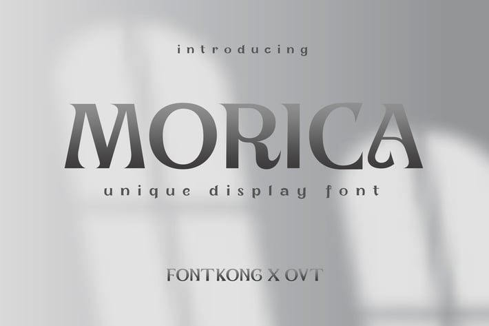 Morica - Unique Display Font
