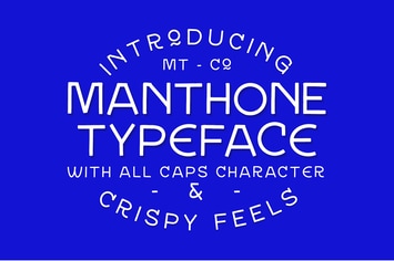 Manthone Typeface