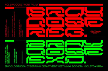 Brayqose Font Family - Futuristic Cyberpunk