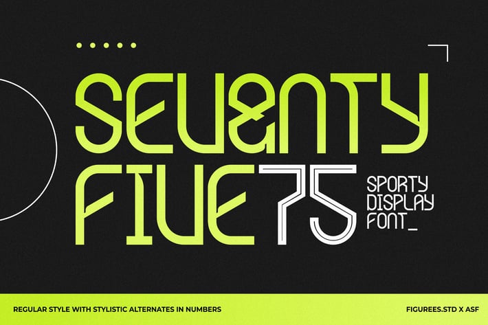 Seventy Five - Sporty Display Font