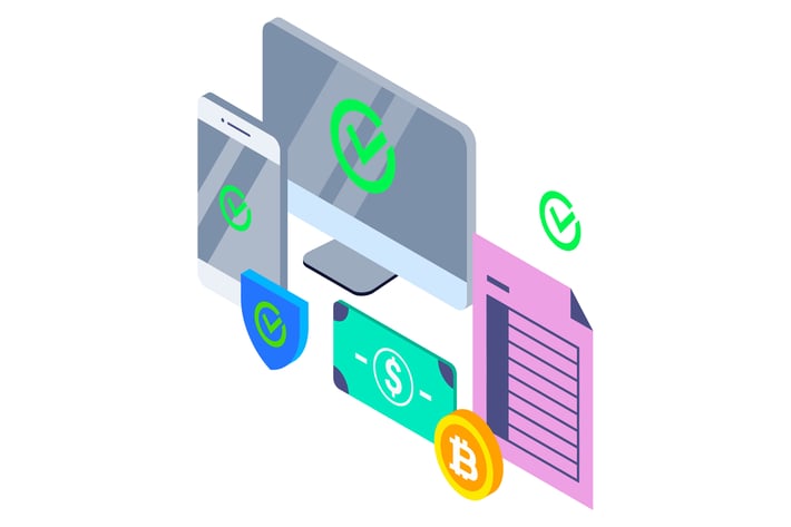 Payment Methods Isometric Illustration