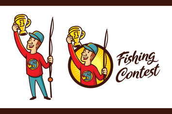 Fishing Contest Character Mascot Logo